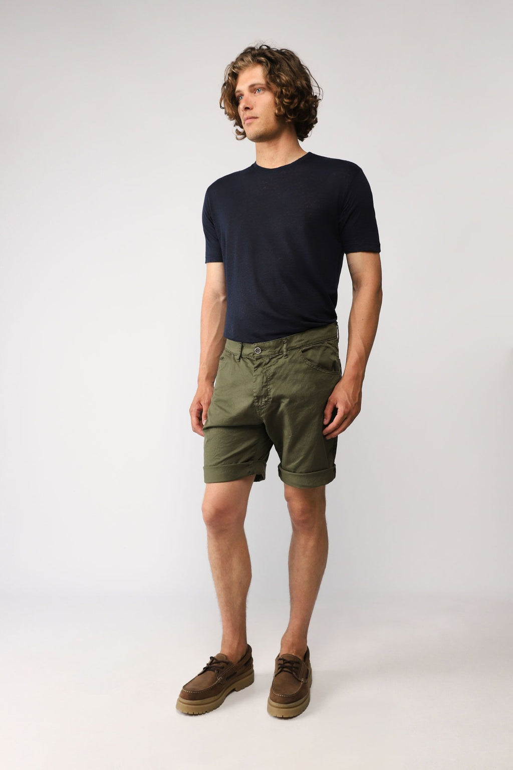 SHORTS IN COTONE - OFF-WHITE, BEIGE, ARMY, NERO, NAVY