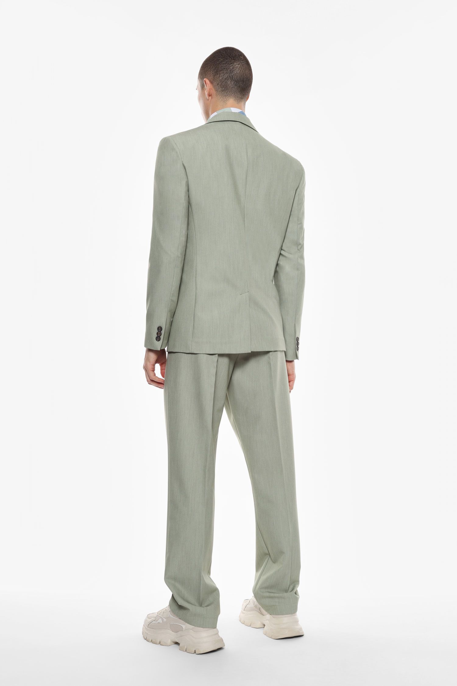 PANTALONI REGULAR FIT - VERDE SALVIA