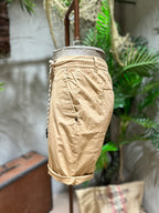 SHORTS IN COTONE -  BEIGE