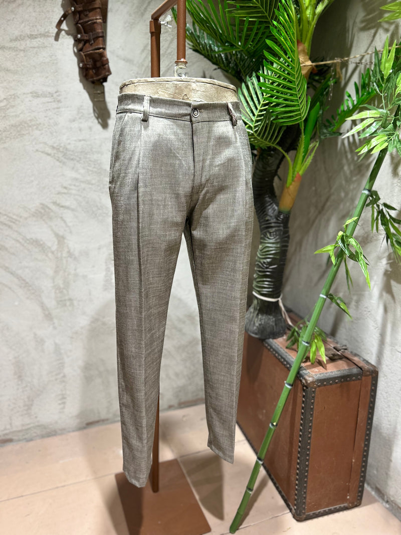 PANTALONI MICROFANTASIA - GRIGIO,BLU