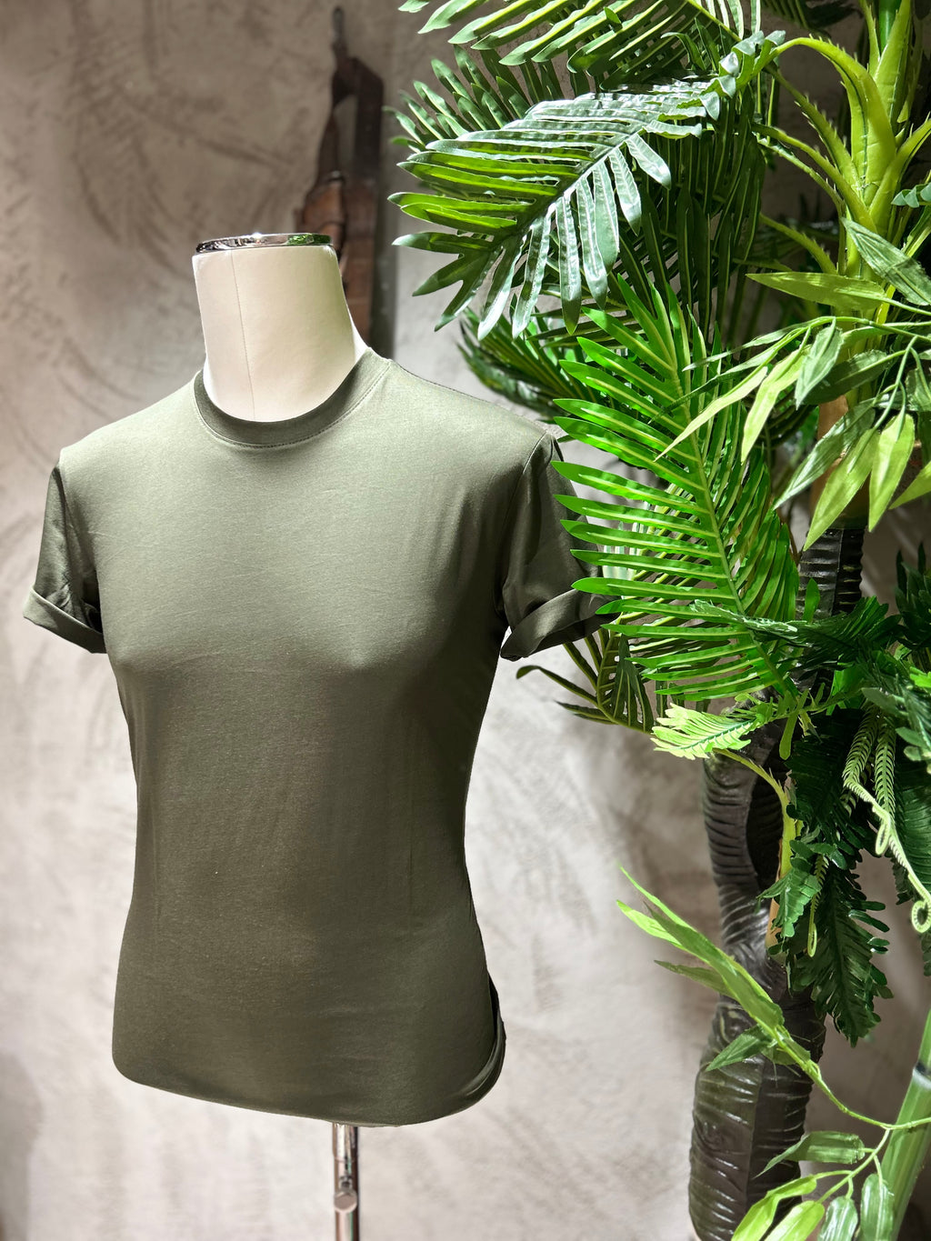 T-SHIRT IN FILO DI SCOZIA - BLU, BIANCO, NERO, MORO, BEIGE, VERDE