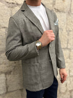 GIACCA MICROFANTASIA -  VERDE, BLU