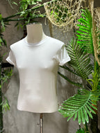 T-SHIRT BASIC IN COTONE - BIANCO, NERO