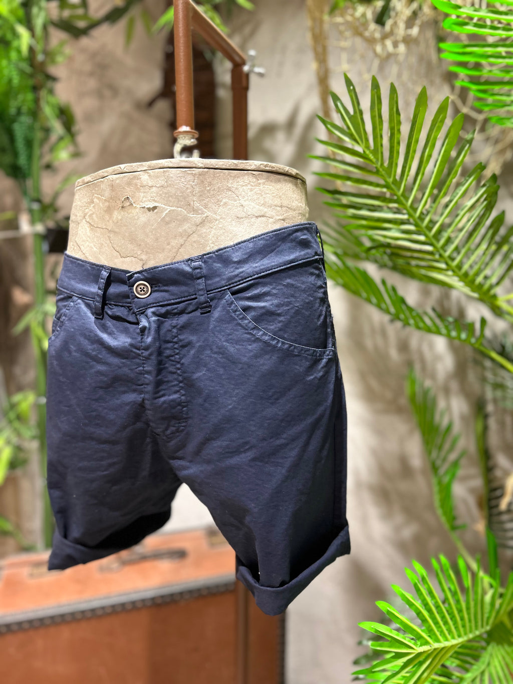 SHORTS IN COTONE - OFF-WHITE, ECRU', SABBIA, KAKI, BLU NAVY