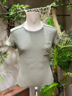 T-SHIRT TASCHINO - VERDE, BLU, BIANCO