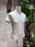 T-SHIRT IN FILO DI SCOZIA - BIANCO, NERO, SABBIA, DARK NAVY, GHIACCIO