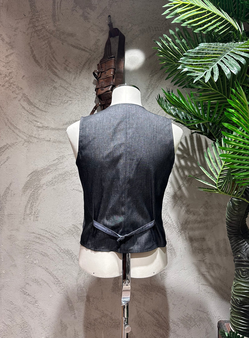 GILET MICROFANTASIA - VERDE,BLU