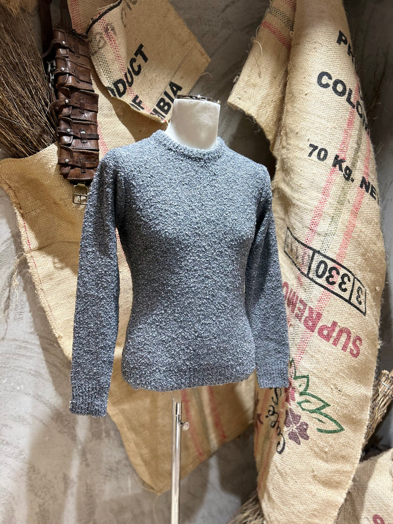 MAGLIA GIROCOLLO BOUCLE' - GRIGIO,TORTORA