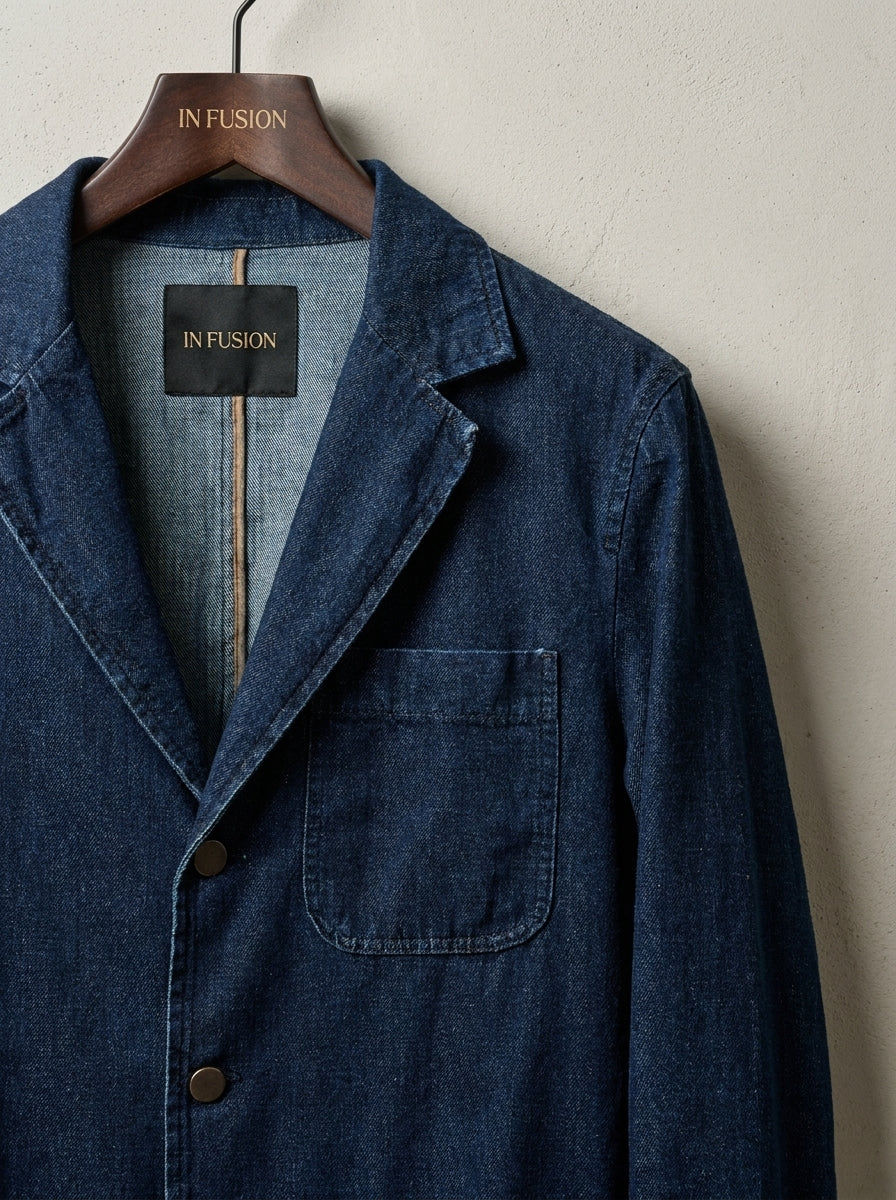 Rodeo — Giacca Denim 100% Cotone Slim Fit