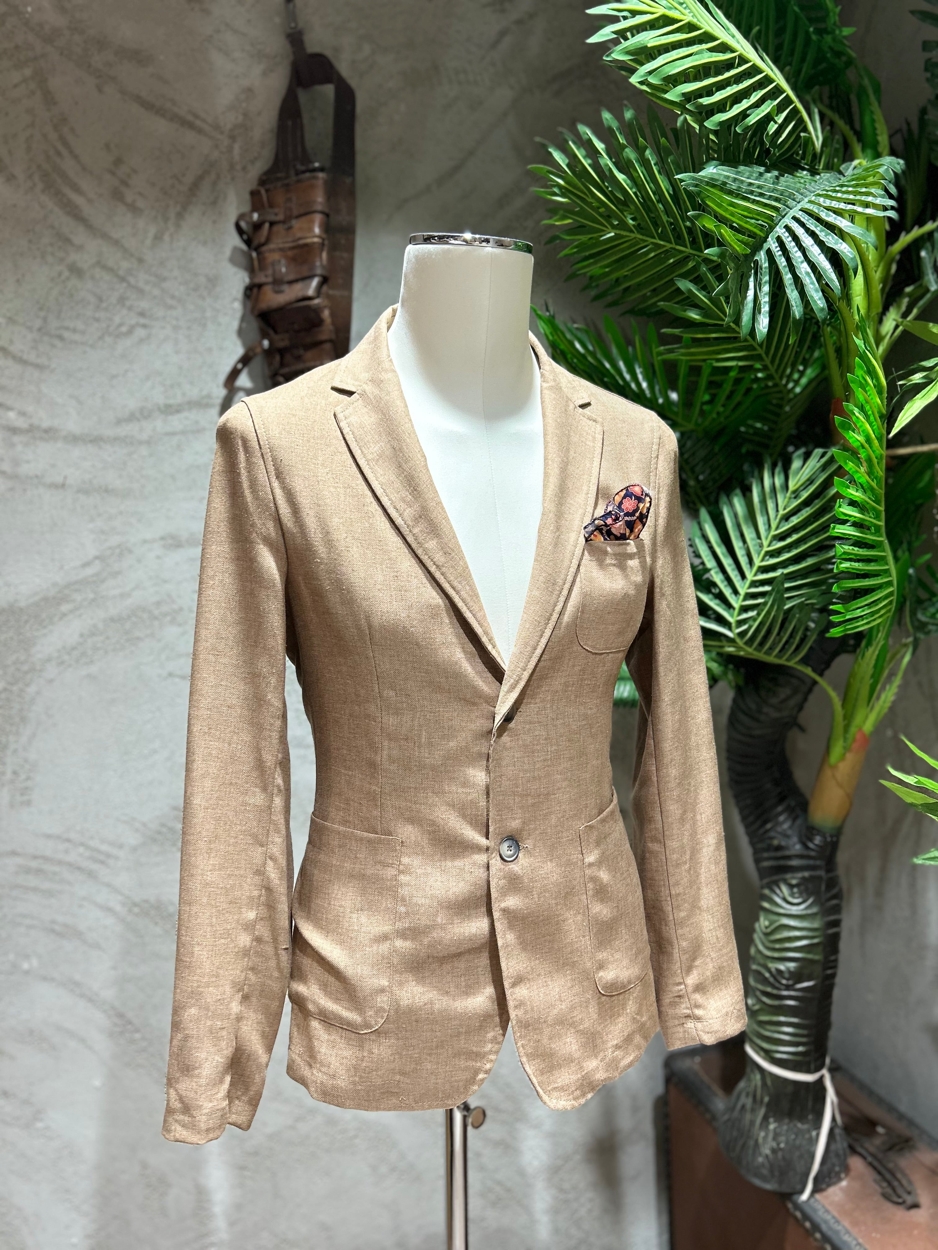 GIACCA MICROFANTASIA - SABBIA, BISCOTTO