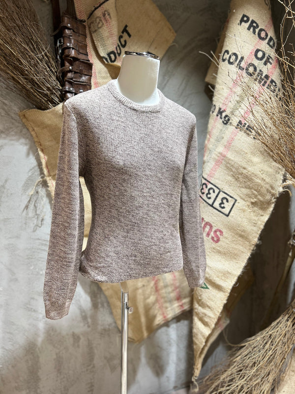 MAGLIA GIROCOLLO - BEIGE, GRIGIO