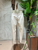 PANTALONI IN COTONE - PANNA,SABBIA,BLU