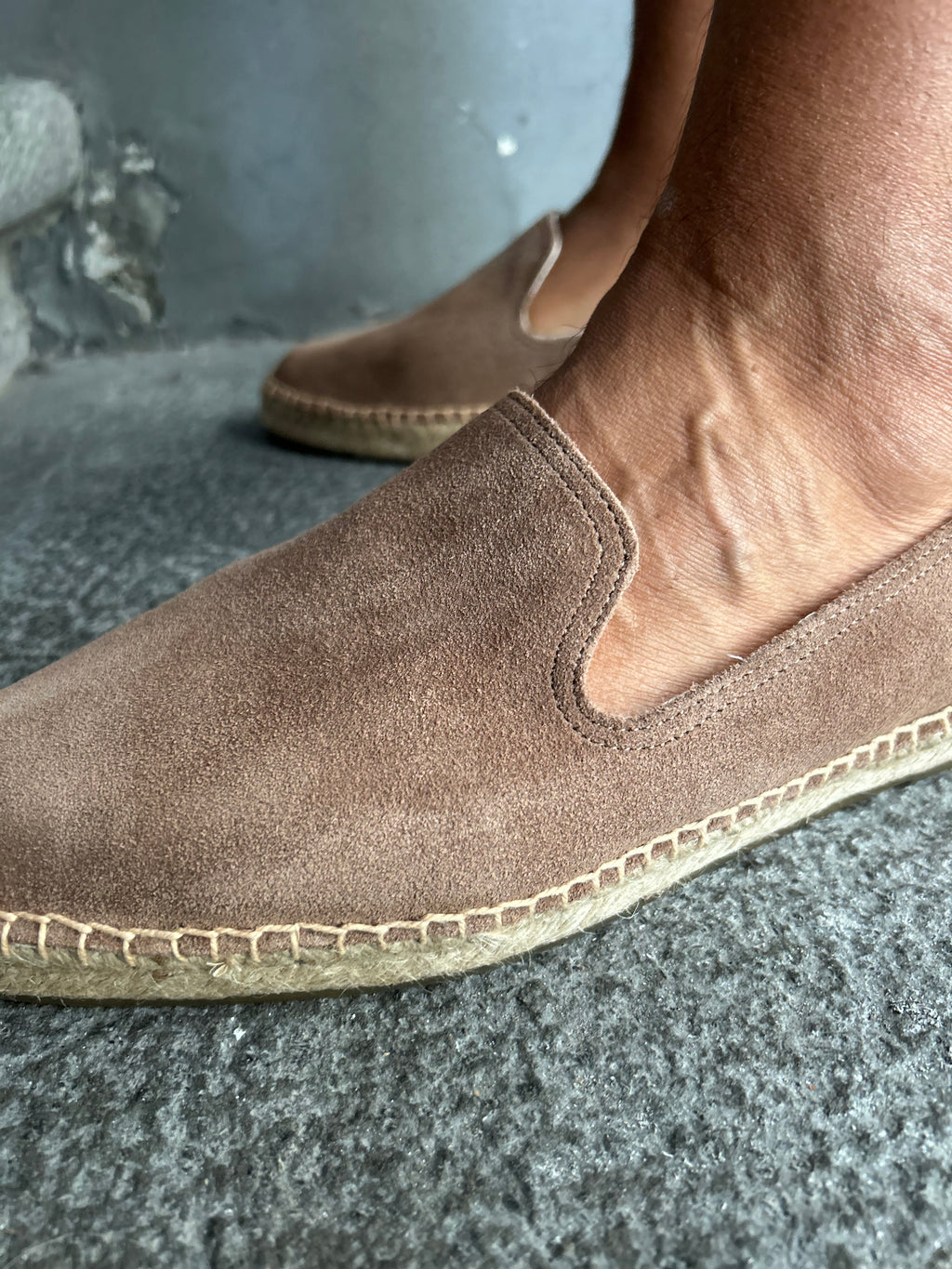 ESPADRILLAS IN SUEDE - SABBIA, LIGHT BROWN