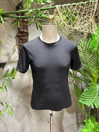 T-SHIRT BASIC IN COTONE - BIANCO, NERO