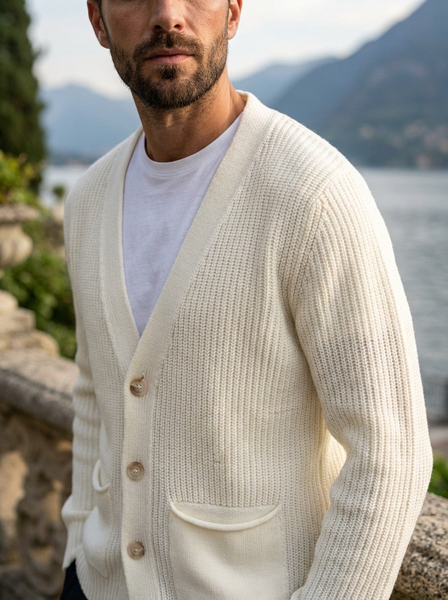 CARDIGAN  CASUAL - PANNA