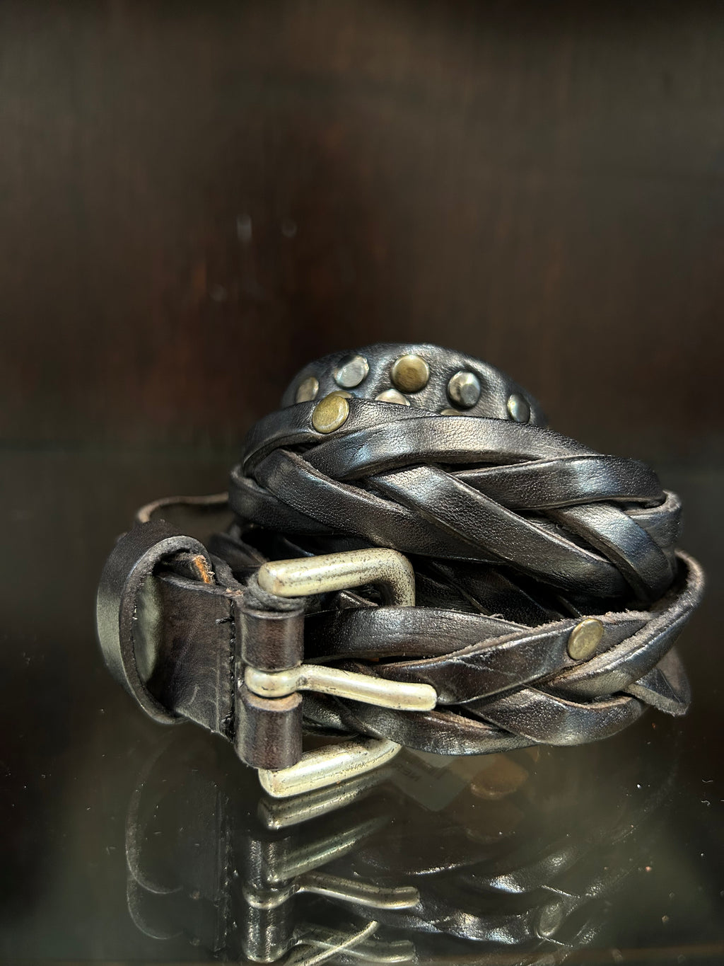 CINTURA NAIROBI - NERO, RUGGINE