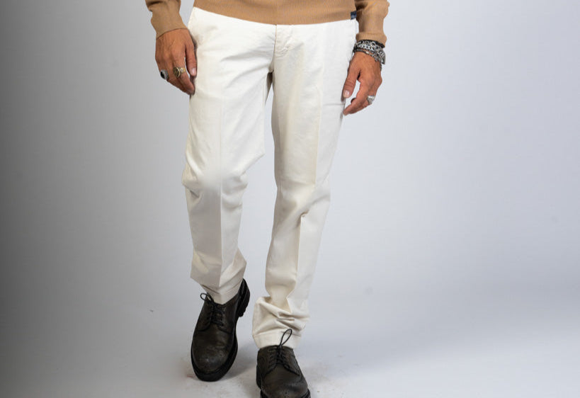 PANTALONI CAPRI - BLU, BIANCO, SABBIA