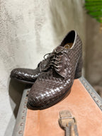 STRINGATA INTRECCIATA  - MARRONE