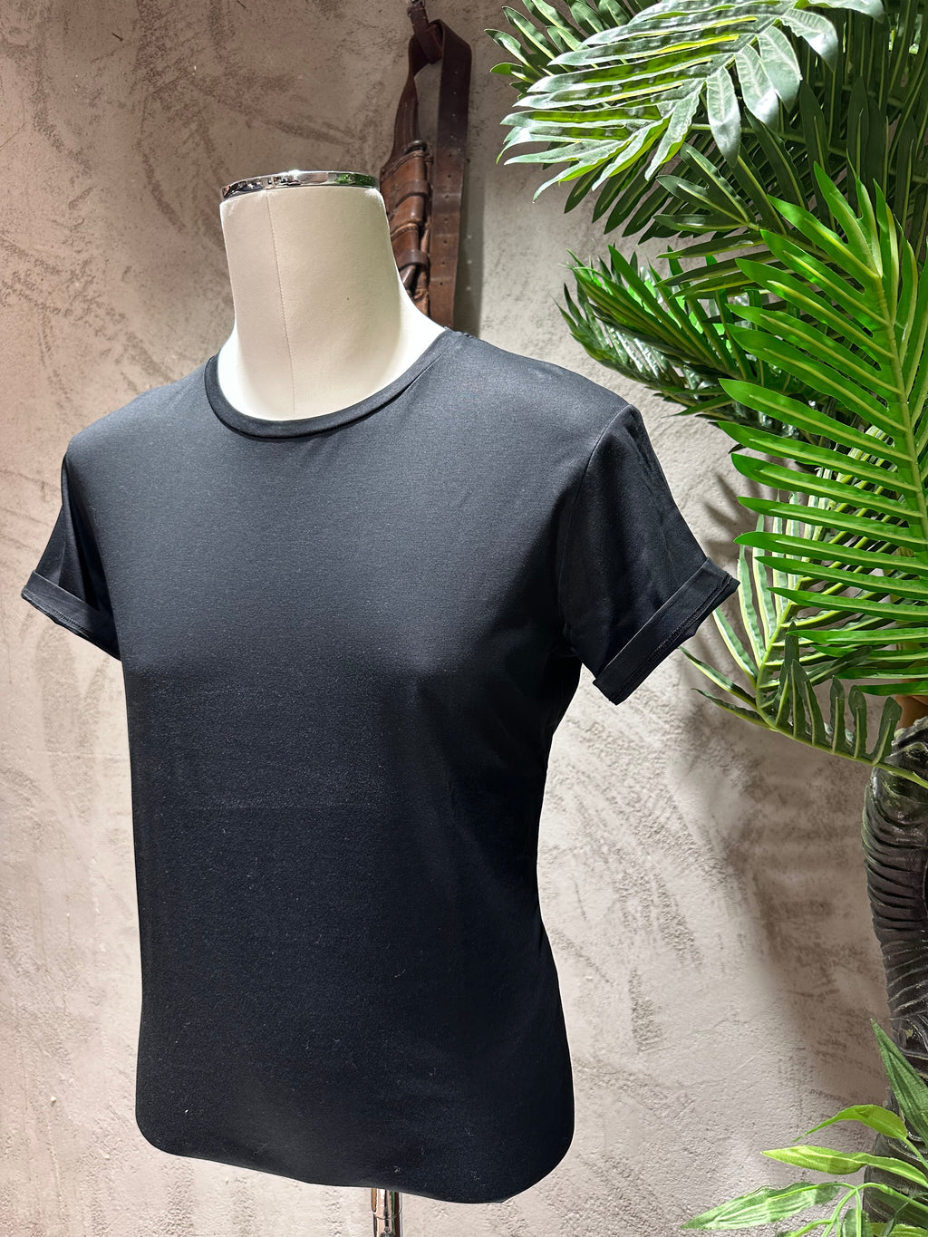 T-SHIRT IN FILO DI SCOZIA - BIANCO, NERO, SABBIA, DARK NAVY, GHIACCIO