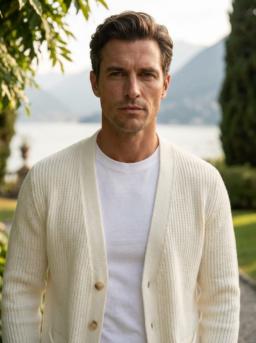 CARDIGAN  CASUAL - PANNA