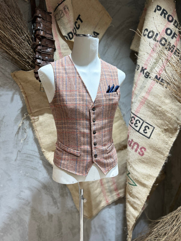 GILET PRINCIPE DI GALLES - MULTICOLOR