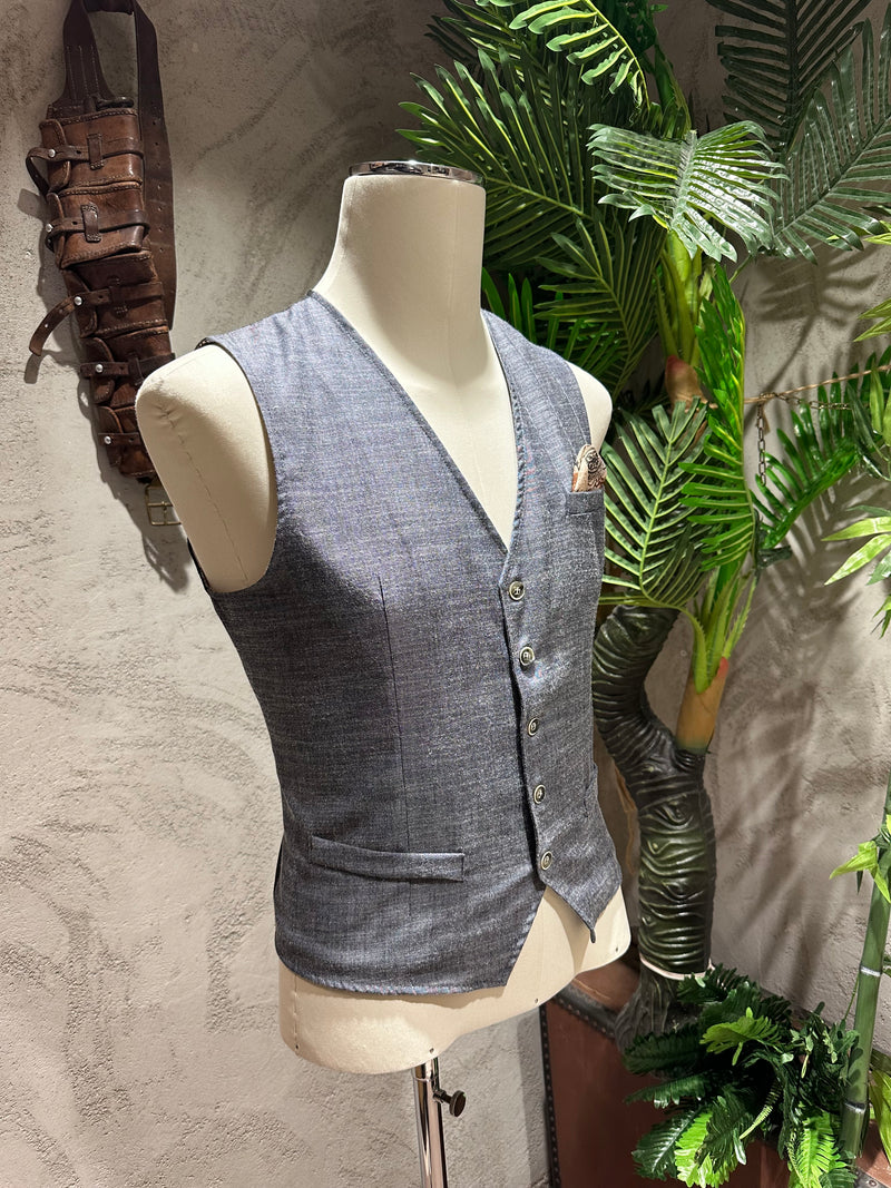 GILET MICROFANTASIA - VERDE,BLU