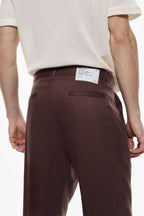 PANTALONI CON PINCES - MORO