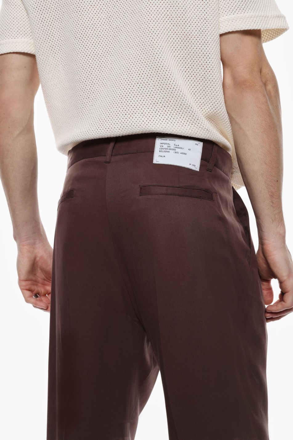 PANTALONI CON PINCES - MORO