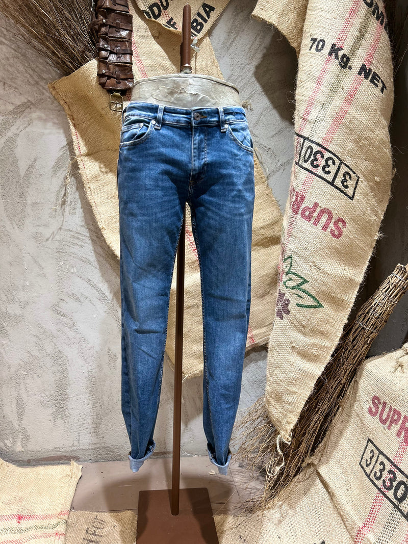 DENIM WARP SKINNY - DENIM