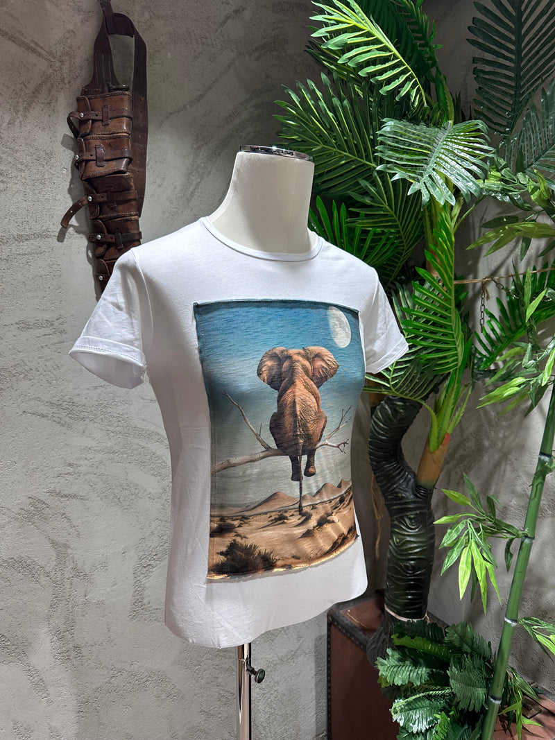 T-SHIRT STAMPA ELEFANTE