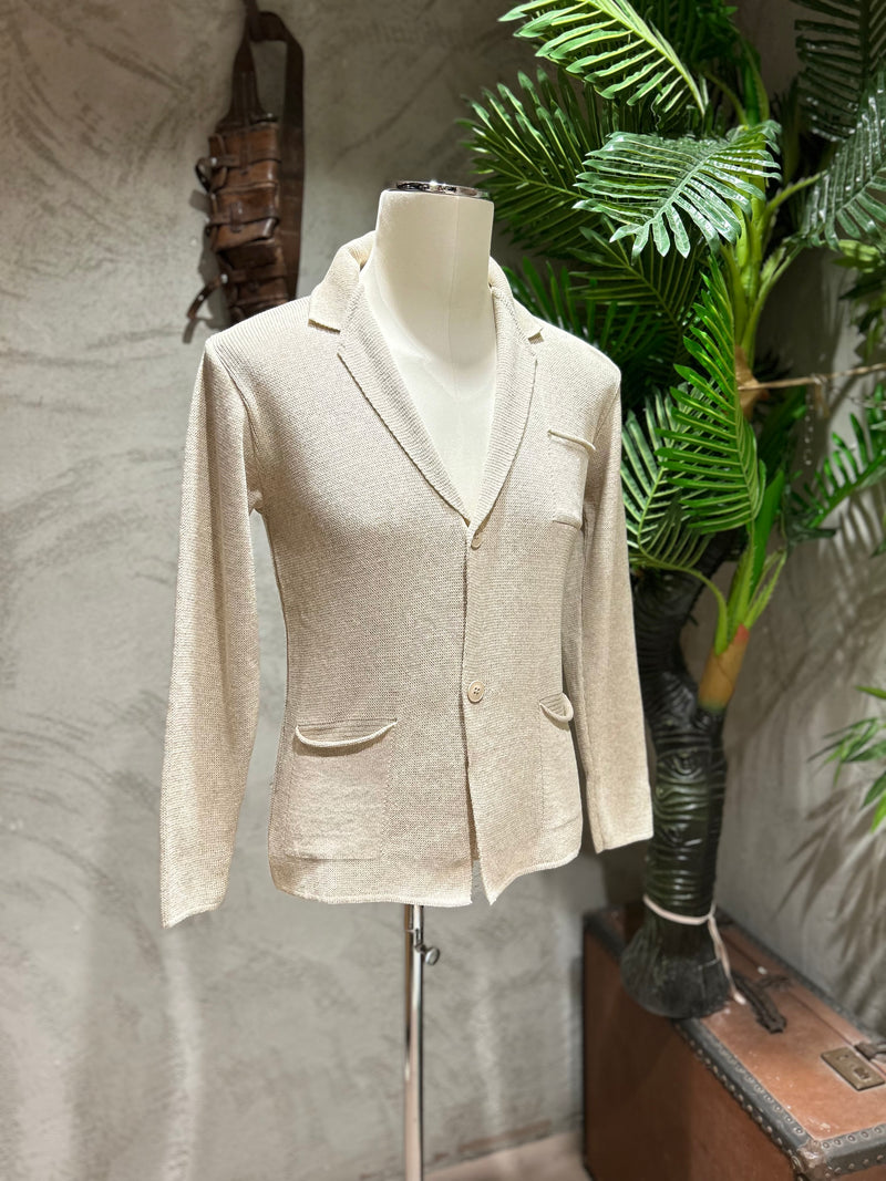 CARDIGAN TAGLIO GIACCA - BLU, GRIGIO,SABBIA