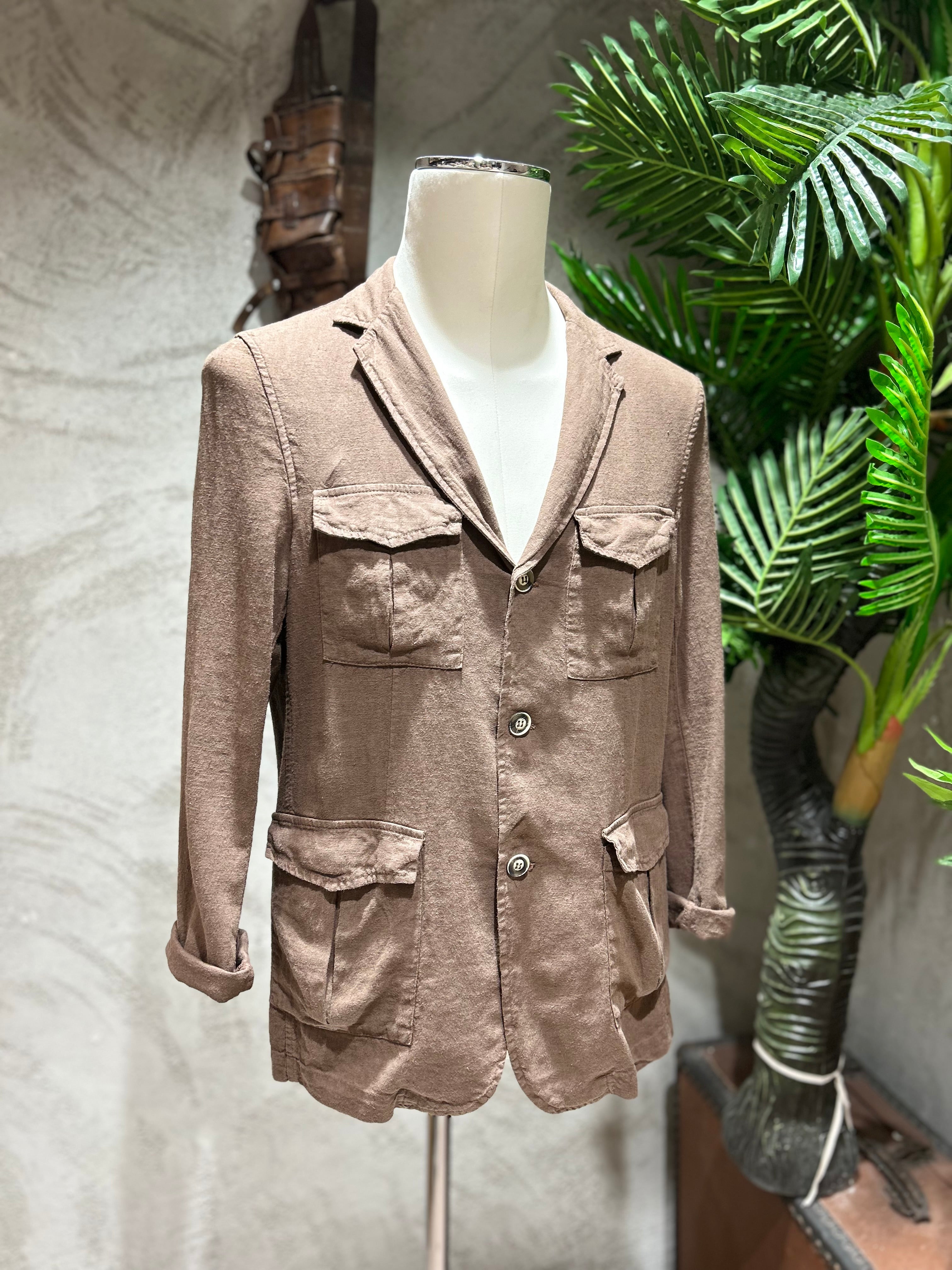 SAHARIANA  MISTO LINO - CACAO