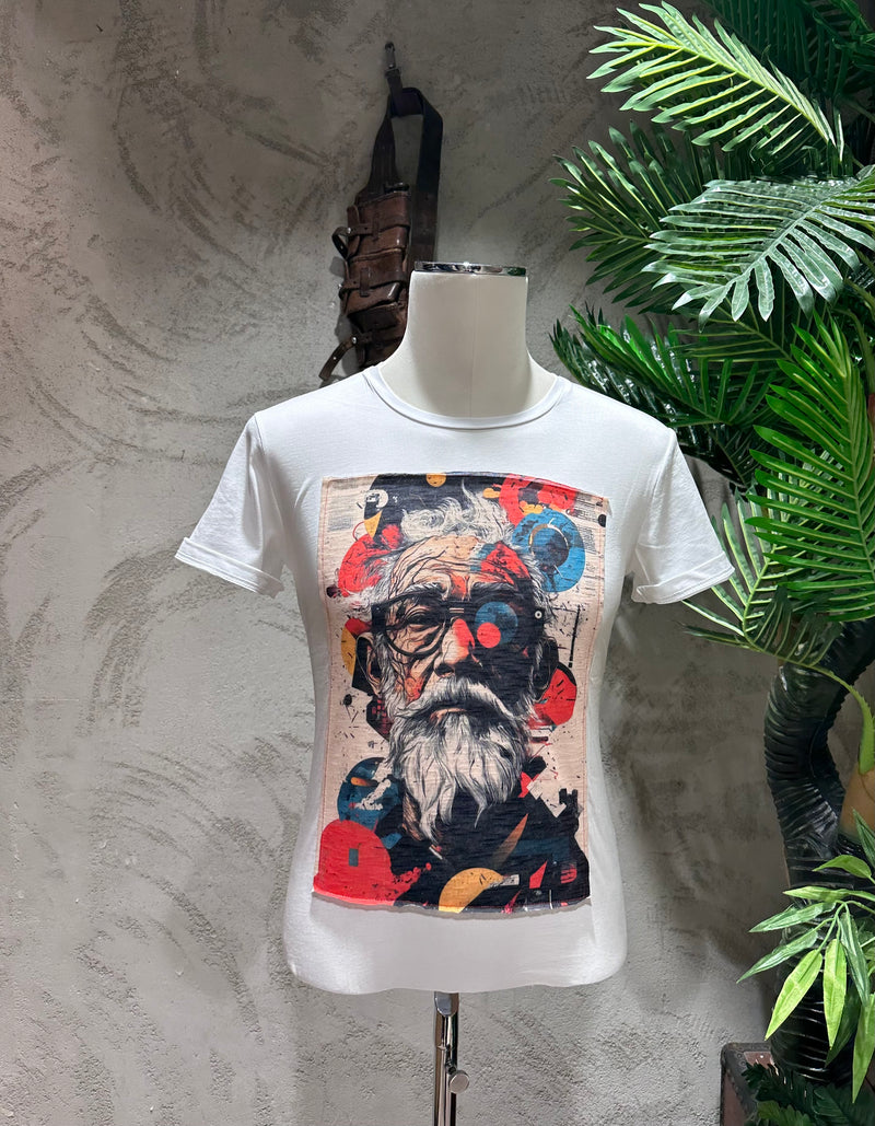 T-SHIRT STAMPA MAN - BIANCO