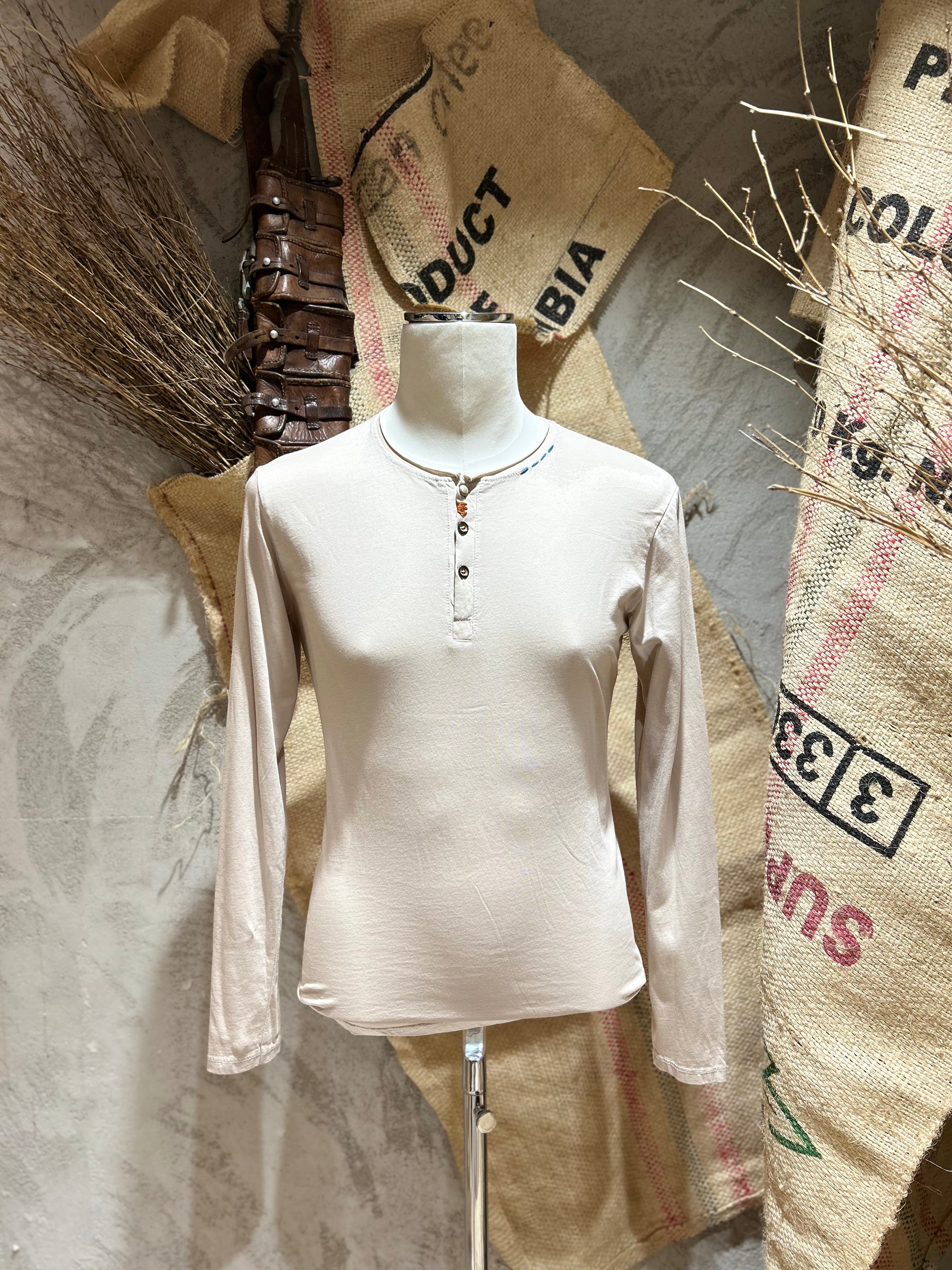 SERAFINO IN COTONE - BIANCO, SABBIA, BLU