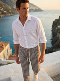 CAMICIA STAMPA  FLOREALE TONO SU TONO BOTTONE METALLO