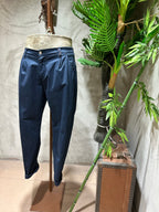 PANTALONI IN COTONE - PANNA,SABBIA,BLU