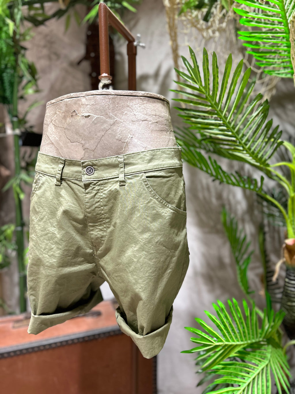 SHORTS IN COTONE - OFF-WHITE, ECRU', SABBIA, KAKI, BLU NAVY