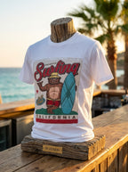 T-SHIRT WITH APPLIQUÉ BEAR PATCH