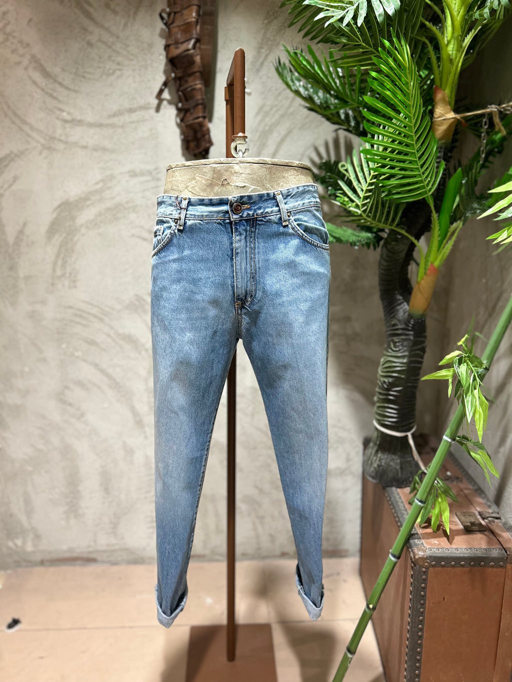 JEANS CARROT FIT - DENIM