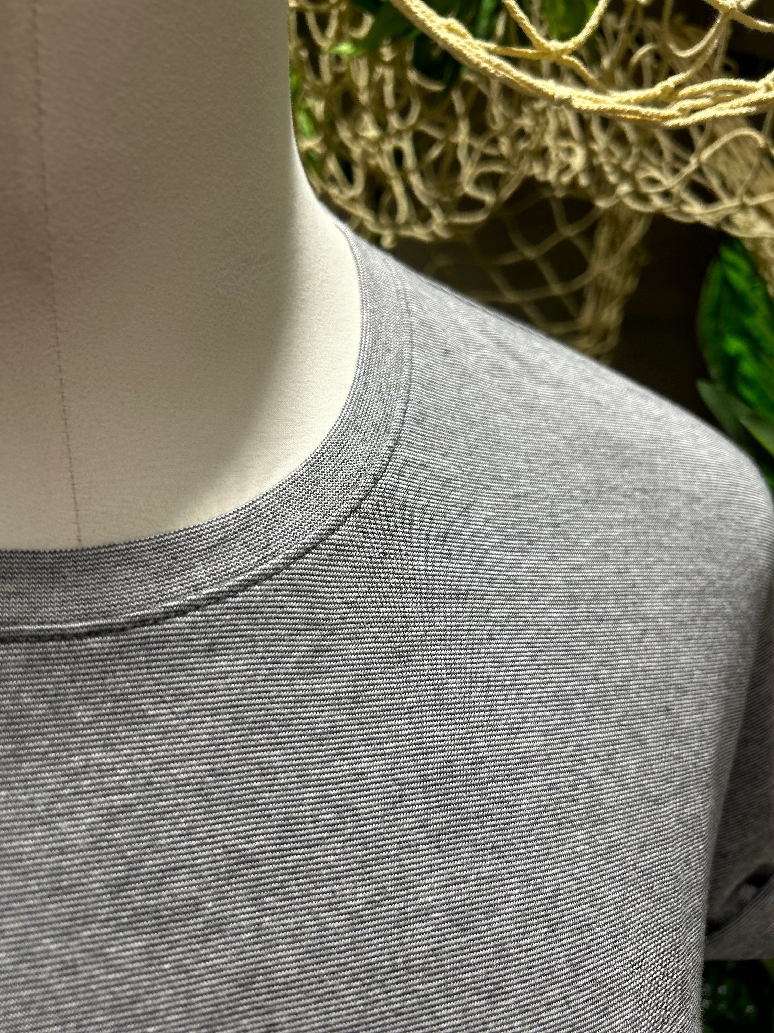 T-SHIRT STRIPES - GRIGIO, SABBIA