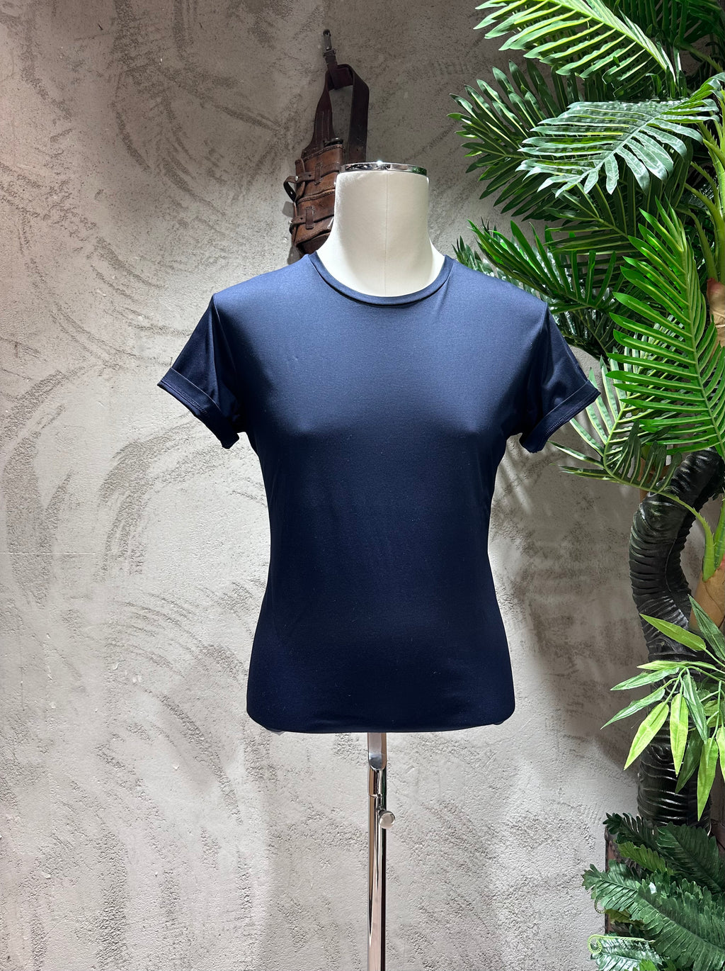 T-SHIRT IN FILO DI SCOZIA - BIANCO, NERO, SABBIA, DARK NAVY, GHIACCIO