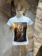T-SHIRT STAMPA TIGER  - BIANCO