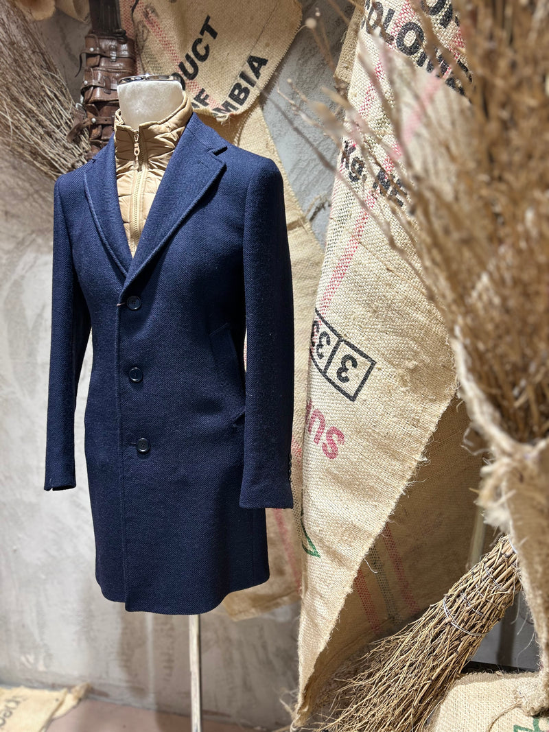 CAPPOTTO MONOPETTO - BLU NAVY