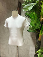 T-SHIRT GIROCOLLO - NERO,BIANCO