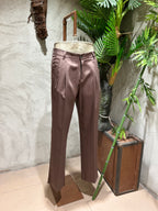 PANTALONI CON PINCES - MORO