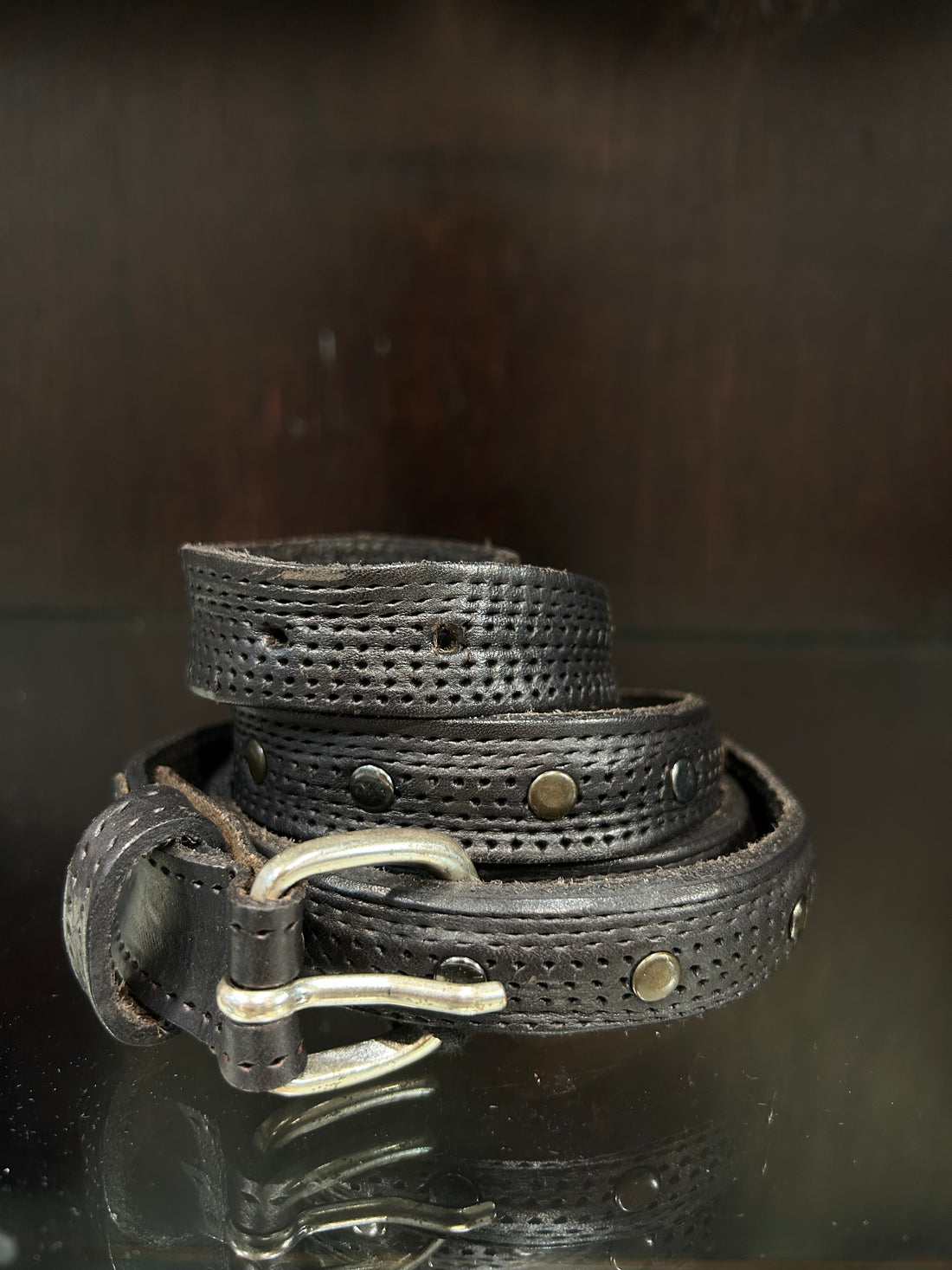 PALERMO BELT - BLACK, DARK BROWN