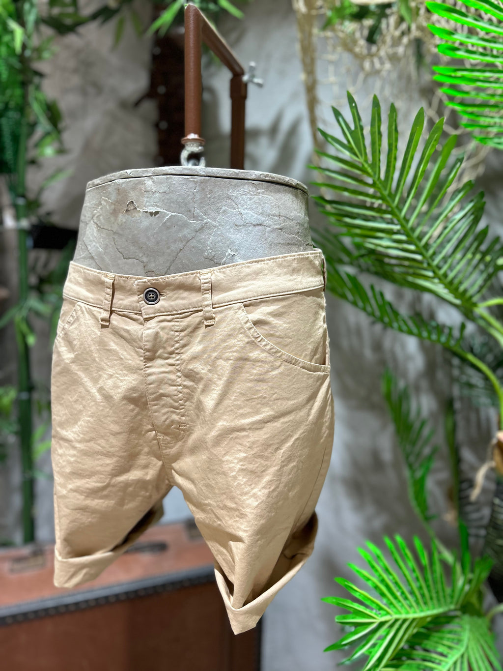 SHORTS IN COTONE - OFF-WHITE, ECRU', SABBIA, KAKI, BLU NAVY