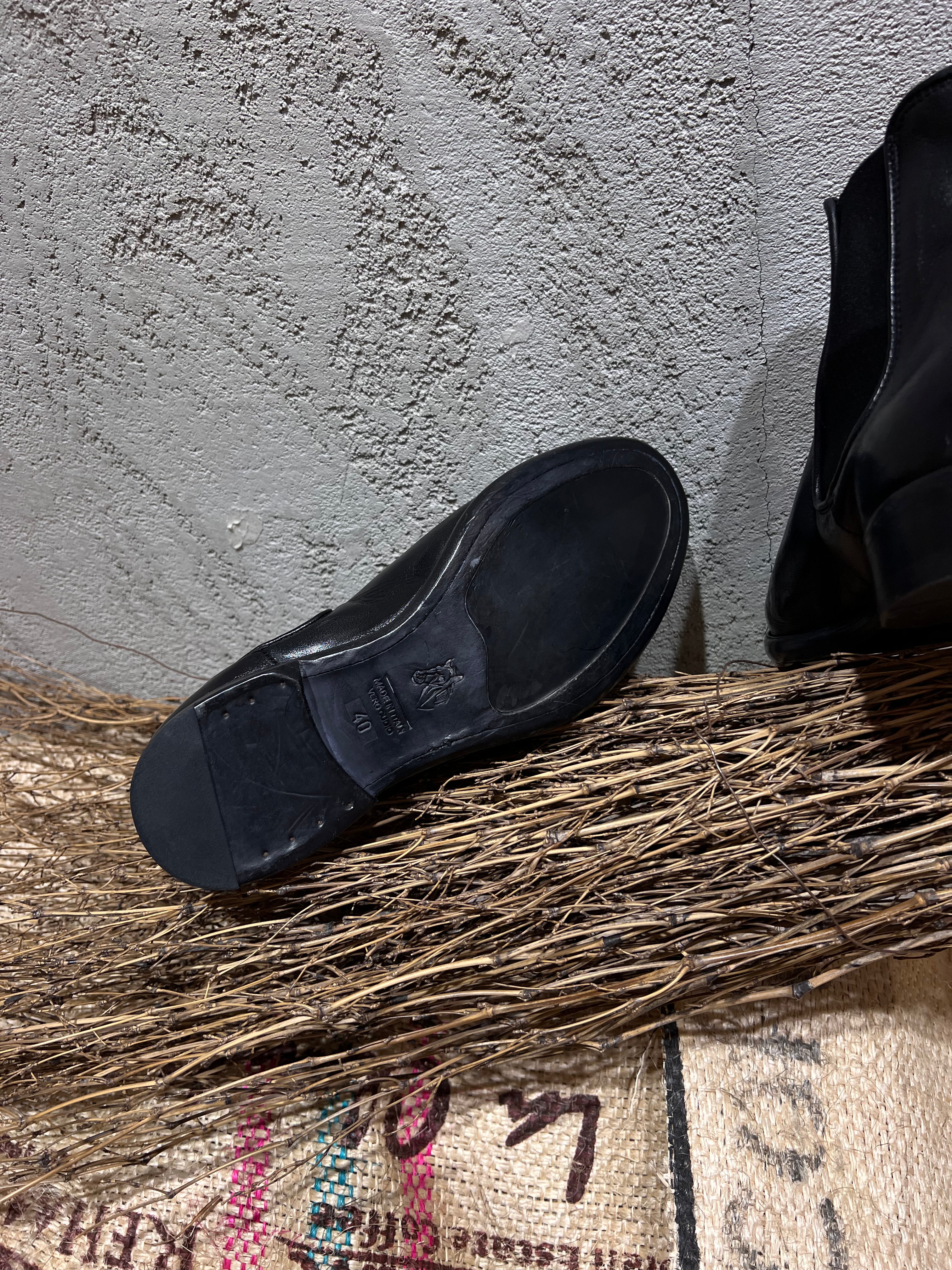 STIVALETTI LAVORAZIONE LAVATA - NERO