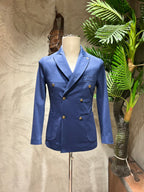 GIACCA DOPPIOPETTO - PANNA,BLU