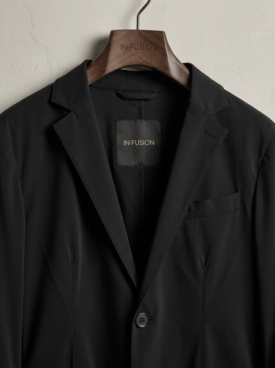 Tecno — Giacca Tascabile Tessuto Tecnico No Stiro Slim Fit